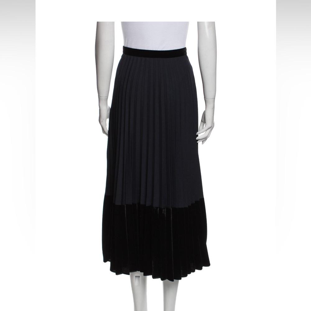 Sandro Navy Midi Skirt